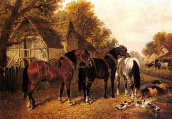 約翰 弗雷德裡尅 赫爾林 An English Homestead 約翰 弗雷德裡尅 赫爾林 An English Homestead